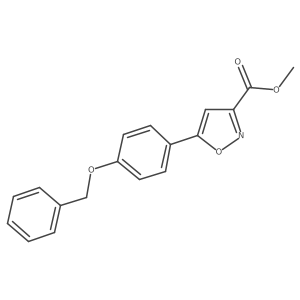 Methyl 5-[4-(Benzyloxy)phenyl]isoxazole-3-carboxylate Structure