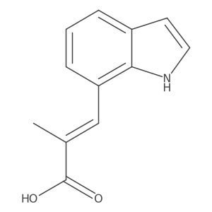 2-Propenoic acid,3-(1h-indol-7-yl)-2-methyl- Structure