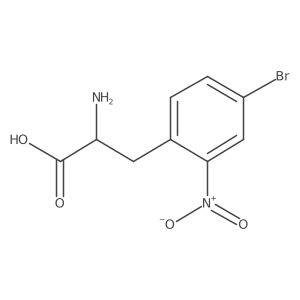 2-Amino-3-(4-bromo-2-nitrophenyl)propanoic acid结构式