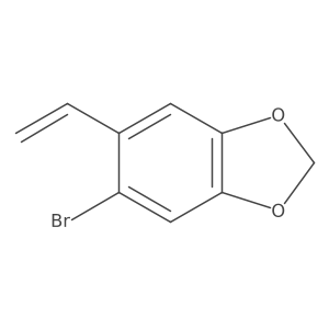 5-Bromo-6-vinyl-1,3-benzodioxole结构式