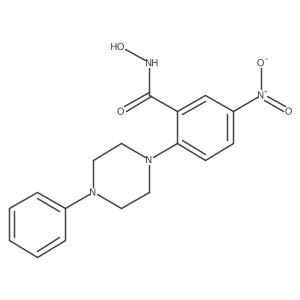 N-hydroxy-5-nitro-2-(4-phenyl-1-piperazinyl)benzamide结构式