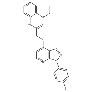 N-(2-ethoxyphenyl)-2-((3-(4-fluorophenyl)-3H-[1,2,3]triazolo[4,5-d]pyrimidin-7-yl)thio)acetamide Structure