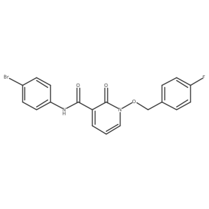 N-(4-bromophenyl)-1-((4-fluorobenzyl)oxy)-2-oxo-1,2-dihydropyridine-3-carboxamide Structure