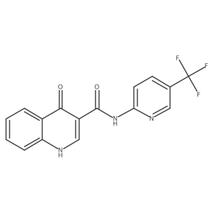4-Oxo-n-[5-(trifluoromethyl)-2-pyridyl]-1h-quinoline-3-carboxamide Structure