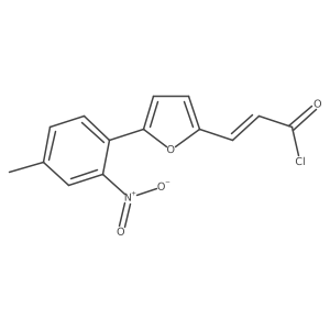 3-[5-(4-Methyl-2-nitrophenyl)-2-furanyl]-2-propenoyl chloride结构式