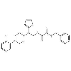 N1-(2-(4-(2-fluorophenyl)piperazin-1-yl)-2-(furan-2-yl)ethyl)-N2-(pyridin-4-ylmethyl)oxalamide Structure