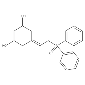 1,3-Cyclohexanediol, 5-[2-(diphenylphosphinyl)ethylidene]-, (1R,3R)-结构式