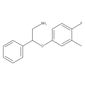 2-(4-Fluoro-3-methyl-phenoxy)-2-phenyl-ethylamine结构式