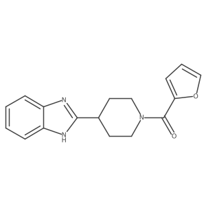 2-[1-(2-furoyl)piperidin-4-yl]-1H-benzimidazole结构式