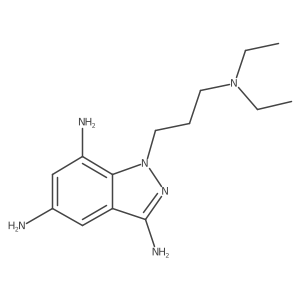 1h-Indazole-3,5,7-triamine,1-[3-(diethylamino)propyl]-结构式