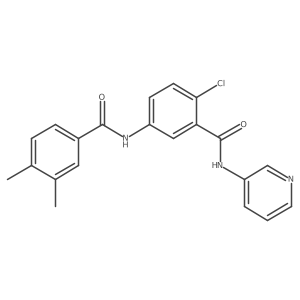 2-chloro-5-[(3,4-dimethylbenzoyl)amino]-N-pyridin-3-ylbenzamide Structure