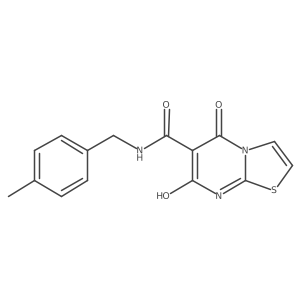 7-hydroxy-N-(4-methylbenzyl)-5-oxo-5H-thiazolo[3,2-a]pyrimidine-6-carboxamide结构式