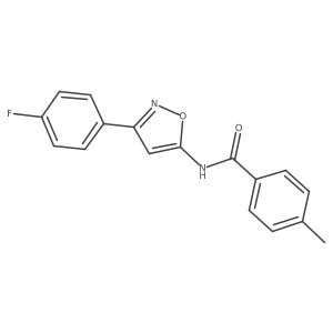 N-[3-(4-fluorophenyl)-1,2-oxazol-5-yl]-4-methylbenzamide Structure
