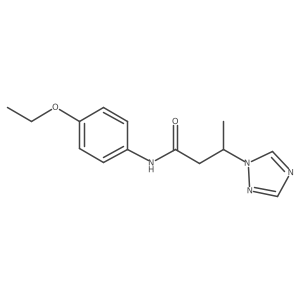 N-(4-ethoxyphenyl)-3-(1H-1,2,4-triazol-1-yl)butanamide Structure
