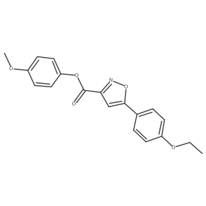 4-Methoxyphenyl 5-(4-ethoxyphenyl)-1,2-oxazole-3-carboxylate结构式