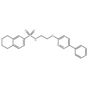 N-(2-((6-phenylpyridazin-3-yl)oxy)ethyl)-5,6,7,8-tetrahydronaphthalene-2-sulfonamide Structure