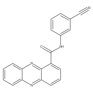 N-(3-cyanophenyl)phenazine-1-carboxamide结构式