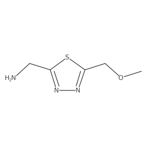 [5-(Methoxymethyl)-1,3,4-thiadiazol-2-yl]methanamine结构式