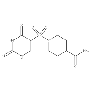 1-[(2,4-Dioxo-1,3-diazinan-5-yl)sulfonyl]piperidine-4-carboxamide Structure