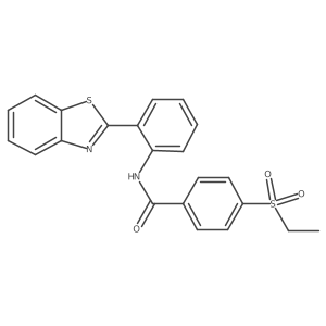 N-(2-(benzo[d]thiazol-2-yl)phenyl)-4-(ethylsulfonyl)benzamide Structure