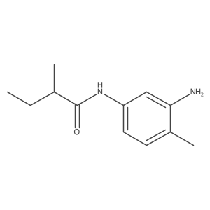 N-(3-amino-4-methylphenyl)-2-methylbutanamide结构式
