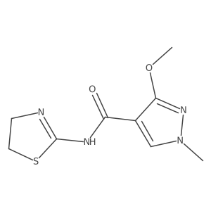 N-(4,5-dihydrothiazol-2-yl)-3-methoxy-1-methyl-1H-pyrazole-4-carboxamide Structure