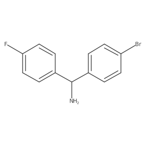 (4-Bromophenyl)-(4-fluorophenyl)methanamine Structure