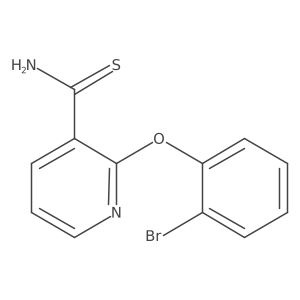2-(2-Bromophenoxy)-3-pyridinecarbothioamide结构式