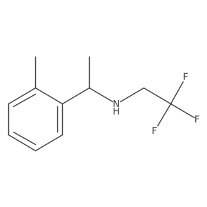 [1-(2-Methylphenyl)ethyl](2,2,2-trifluoroethyl)amine Structure