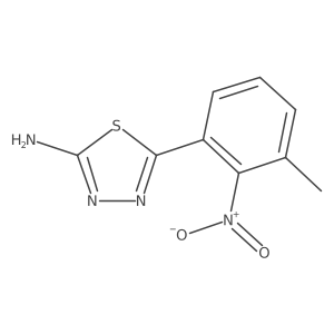 2-Amino-5-(3-methyl-2-nitrophenyl)-1,3,4-thiadiazole结构式