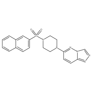 6-(4-(Naphthalen-2-ylsulfonyl)piperazin-1-yl)-[1,2,4]triazolo[4,3-b]pyridazine结构式