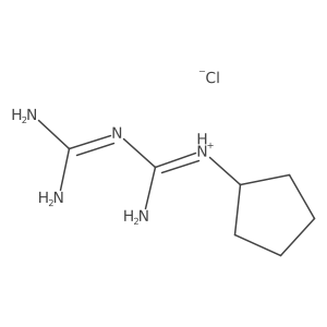 1-Cyclopentylbiguanide hydrochloride Structure