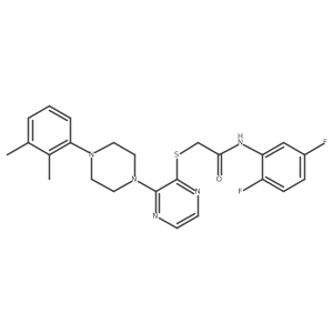 N-(2,5-difluorophenyl)-2-({3-[4-(2,3-dimethylphenyl)piperazin-1-yl]pyrazin-2-yl}sulfanyl)acetamide Structure