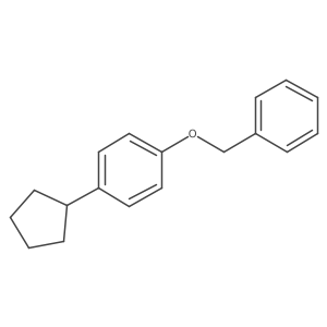 1-Cyclopentyl-4-(phenylmethoxy)benzene结构式