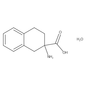 2-Amino-1,2,3,4-tetrahydronaphthalene-2-carboxylic acid hydrate结构式