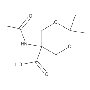 5-Acetamido-2,2-dimethyl-1,3-dioxane-5-carboxylic acid Structure