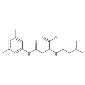 2-((2-(Dimethylamino)ethyl)amino)-4-((3,5-dimethylphenyl)amino)-4-oxobutanoic acid结构式