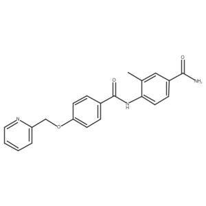 N-(4-carbamoyl-2-methylphenyl)-4-(pyridin-2-ylmethoxy)benzamide结构式