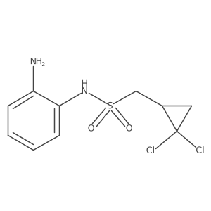 N-(2-aminophenyl)-1-(2,2-dichlorocyclopropyl)methanesulfonamide结构式