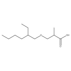 3-[(2-Ethylhexyl)oxy]-2-methylpropanoic acid Structure