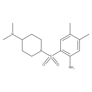 4-Piperidinamine, 1-[(2-amino-4,5-dimethylphenyl)sulfonyl]-N,N-dimethyl-结构式