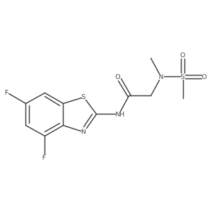 N-(4,6-difluoro-1,3-benzothiazol-2-yl)-2-(N-methylmethanesulfonamido)acetamide Structure