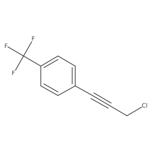 1-(3-Chloroprop-1-yn-1-yl)-4-(trifluoromethyl)benzene Structure