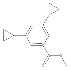 Methyl 3,5-dicyclopropylbenzoate结构式
