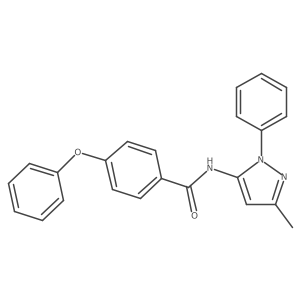 N-(3-methyl-1-phenyl-1H-pyrazol-5-yl)-4-phenoxybenzamide Structure