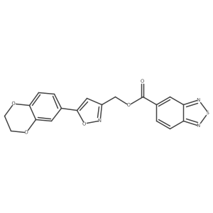 (5-(2,3-Dihydrobenzo[b][1,4]dioxin-6-yl)isoxazol-3-yl)methyl benzo[c][1,2,5]thiadiazole-5-carboxylate Structure