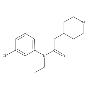 n-(3-Chloro-phenyl)-n-ethyl-2-piperidin-4-yl-acetamide Structure