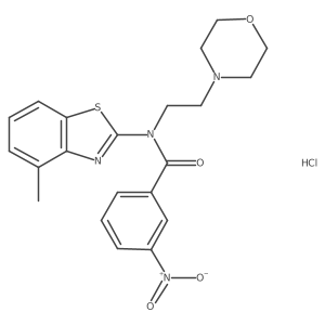 N-(4-methylbenzo[d]thiazol-2-yl)-N-(2-morpholinoethyl)-3-nitrobenzamide hydrochloride Structure
