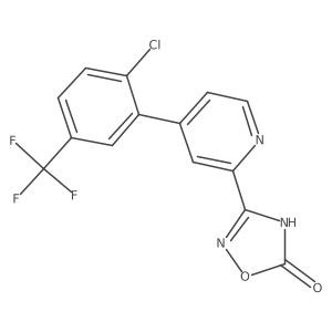 3-[4-(2-Chloro-5-trifluoromethylphenyl)-pyridin-2-yl]-4H-[1,2,4]oxadiazol-5-one Structure