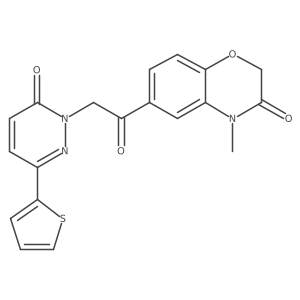 4-methyl-6-{[6-oxo-3-(thiophen-2-yl)pyridazin-1(6H)-yl]acetyl}-2H-1,4-benzoxazin-3(4H)-one Structure